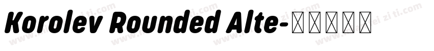 Korolev Rounded Alte字体转换